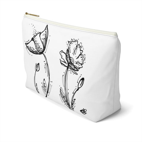 Poppy Silhouette Small/Large - Accessory Pouch w T-bottom