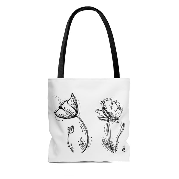 Poppy Silhouette Tote Bag