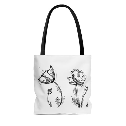 Poppy Silhouette Tote Bag