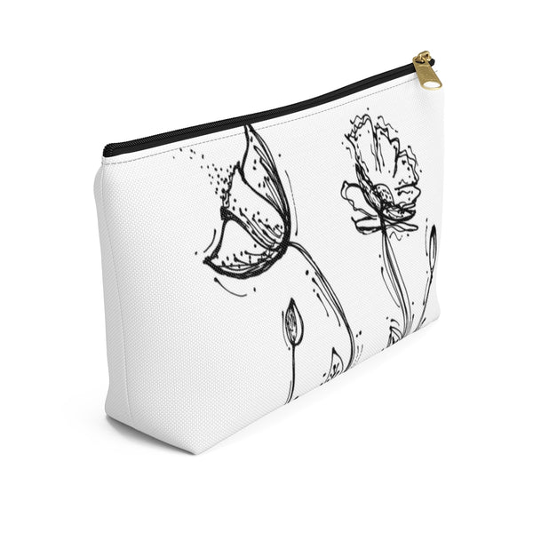 Poppy Silhouette Small/Large - Accessory Pouch w T-bottom