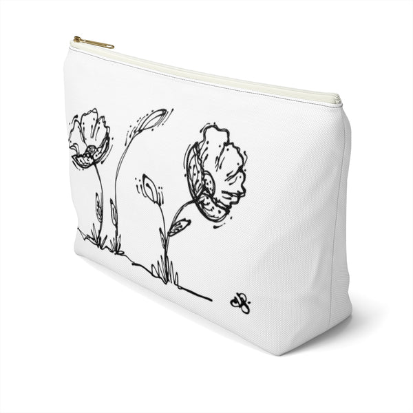 Poppy Accessory Pouch w T-bottom