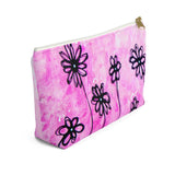 Pink Daisies - S/L Accessory Pouch w T-bottom