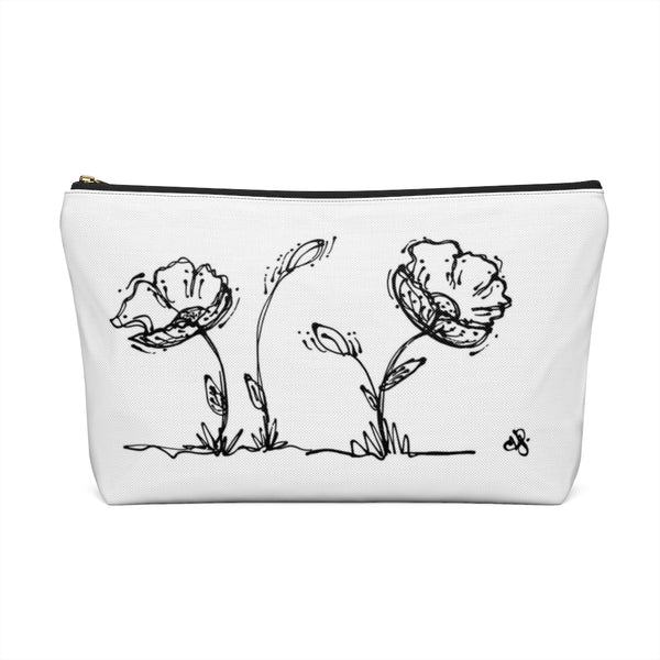 Poppy Accessory Pouch w T-bottom