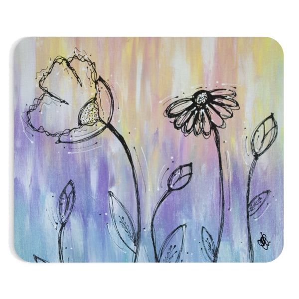 Pastel Misc Flower Mouse pad