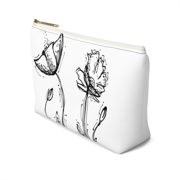 Poppy Silhouette Small/Large - Accessory Pouch w T-bottom