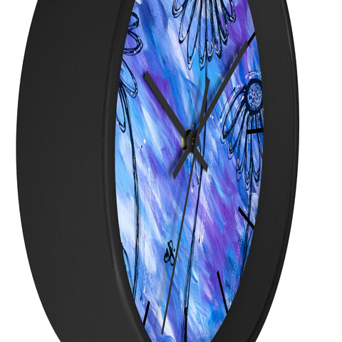 June's Flowers Wall clock