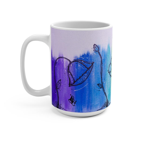 Rainbow Poppy 15 oz. Mug