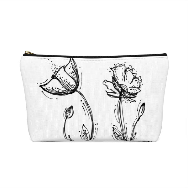 Poppy Silhouette Small/Large - Accessory Pouch w T-bottom
