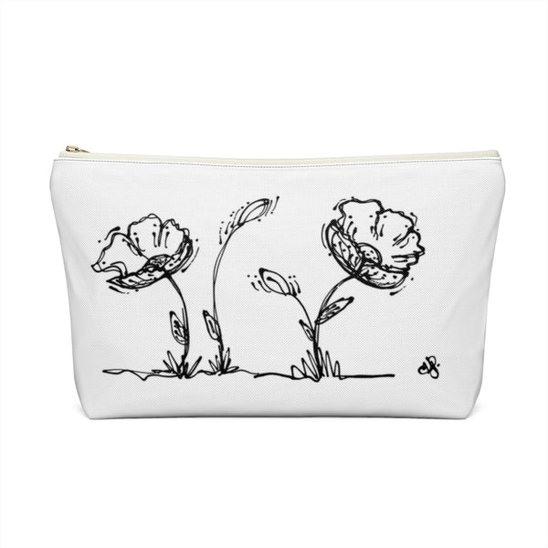 Poppy Accessory Pouch w T-bottom